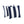 4 Pack Outdoor Pillow Covers - Navy Blue/White Striped