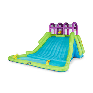 Kahuna Mega Blast Water Park & Comfy Floats Sun Disc Float, Watermelon (2 Pack)