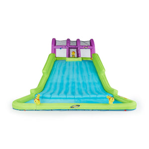 Kahuna Mega Blast Water Park & Comfy Floats Sun Disc Float, Watermelon (2 Pack)