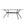 Enchantia Outdoor Rectangular Dining Table with Weave Tabletop and Flared Legs - Copper