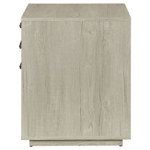 Loomis - 3 Drawer Home Office File Cabinet - White / Gray