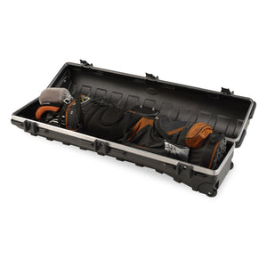 SKB Cases ATA Standard Hard Plastic Wheeled Golf Bag Travel Case, Black (2 Pack)
