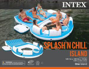 Intex Inflatable Splash N Chill Island Raft Lounger & Wet Set Repair 6 Patch Kit