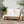 Outdoor Wooden Loveseat with Cushions - White/Teak