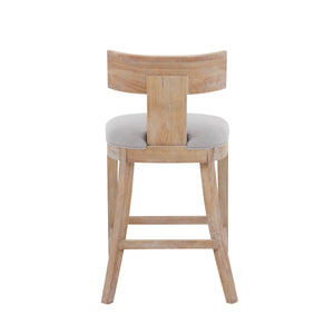 27" Counter Stools Set of 2, Upholstered Counter Height Bar Stools