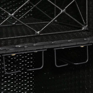 K&K 52.8"W Wicker Outdoor Grill Cart with Extended Table Top