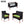 4 PC Rattan Patio Furniture Set Outdoor Cushioned Wicker Sofa Green Cushion