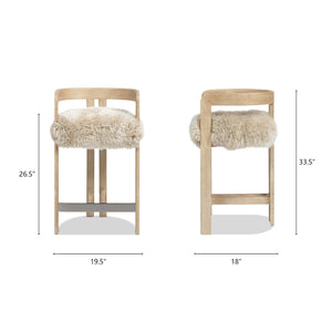 Millwick - Low Back Counter Stool