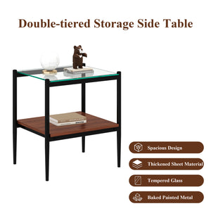 Set of 2 Rectangle End Table