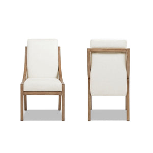 Lennox - High Back Upholstered Dining Chair (Set of 2) - Light Beige