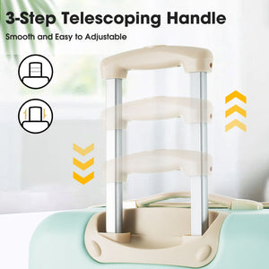 3 Piece Luggage Set Hardside Spinner Suitcase with TSA Lock