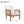 Outdoor Acacia Wood Club Chair with Handwoven Rope, Teak Finish