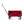 Seina Steel Compact Collapsible Folding Outdoor Portable Utility Cart in Red