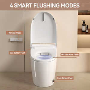 Unique Smart One-Piece Toilet with Bidet and Auto Seat