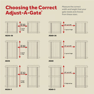 Adjust-A-Gate Steel Frame Gate Building Kit, 36"-72" Wide Up To 6' High (5 Pack)