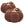 Pumpkin Ornament Decor For Holiday Harvest Festival Fall Festival & Thanksgiving (Set of 2) - Dark Brown