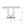 Rectangular Console Table With Elegant Floral Design And Mirrored - Silver Multi