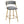 Counter Height Bar Stools With Powder Coating Base And Footrest (Set of 2) -