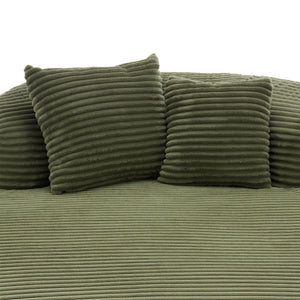 Modern Chaise Lounge Sofa Boneless Couch With Supportive Pillows