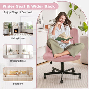 Criss Cross Office Chair With Adjustable Height, Ergonomic Design