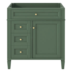 Bathroom Vanity With 2 Drawers and Tip-Out Storage Cabinet