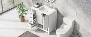 36" Bathroom Vanity with Sink Top and Storage Cabinet