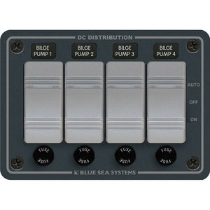 Blue Sea 8666 Contura 4 Bilge Pump Control Panel