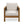 Outdoor Acacia Wood Club Chair with Wicker Accents