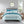 8 Piece Printed Seersucker Comforter and Quilt Set Collection Aqua Full/Queen