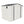 Outdoor Garden Storage Shed, Tool Shed With Pitched Roof Waterproof With 1 Window And 2 Lockable Door - White / Gray