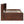 Full Size Captain Bed With Built In Storage Shelves, 4 Drawers And 2 Cabinets - Antique Brown