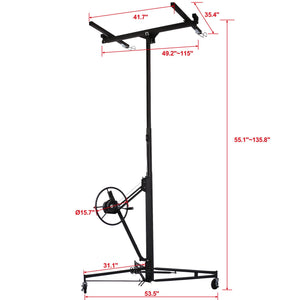 Heavy Duty Drywall Lift Panel Hoist with Adjustable Height