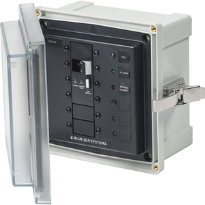 Blue Sea 3123 - SMS Panel Enclosure w/ELCI (32A)  3 Blanks - 230V AC