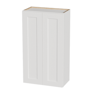 White Shaker Solid Wood Wall Cabinet with Soft-Close Doors