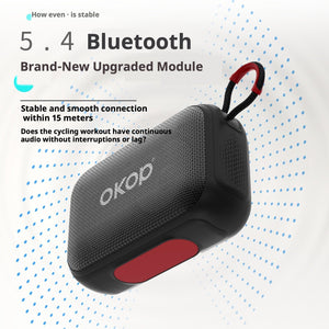 KP-814 Portable Outdoor Bluetooth Speaker With Lanyard Best-Selling Compact Desktop Speaker With TF Card Support Subwoofer Bass And Long Battery Life In Stock