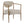 Beige PU Leather Dining Room Chair with Metal Frame