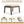 6-Piece Outdoor Patio Furniture Set with Steel Frame Sofa & Acacia Wood Table