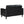 Ruth - 2 Piece Track Arm Sofa Set With Cushions - Black