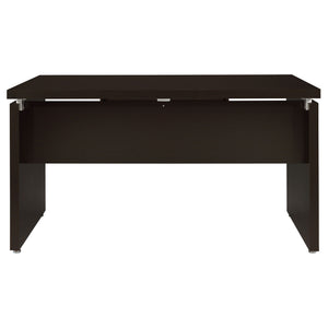 Ulloa - L Shaped Office Desk With Slide Out Keyboard Tray And Storage Drawers - Cappuccino