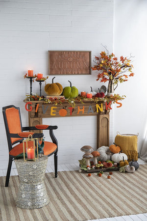 Weighted Pumpkin Ornament Decor For Holiday Harvest Festival Fall Festival & Thanksgiving