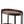 Oval 2 Shelf Dark Kitchen Cart
