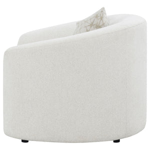Rory - Sloped Arms Chair With Pillow - White