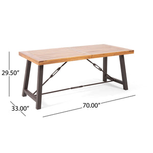 Catriona 3 Piece Wood Outdoor Dining Set - Teak