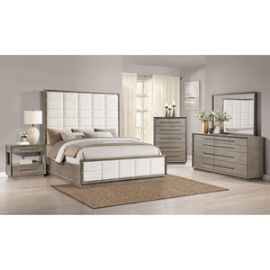 Prescott - 5 Drawer Bedroom Chest With Mitered Trim - Taupe
