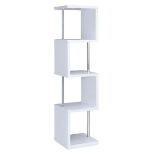4 Tier Bookcase With Accents