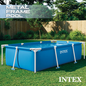 Intex 7.2' x 23" Rectangular Frame Above Ground Outdoor Splash Swimming Pool