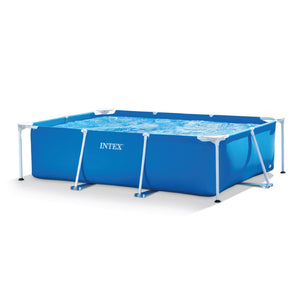 Frame Above Ground Baby Splash Swimming Pool Bundled w/ Intex Filter Pump