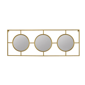 3 Mirror Piece Wall Mirror in Rectangular Frame