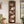 6 Tier Narrow Corner Bookshelf Storage For Living Room - Brown