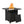 Square 2 In 1 Outdoor Propane Fire Pit Table With Stainless Burner, Lava Rocks, Lid & Waterproof Cover - Black